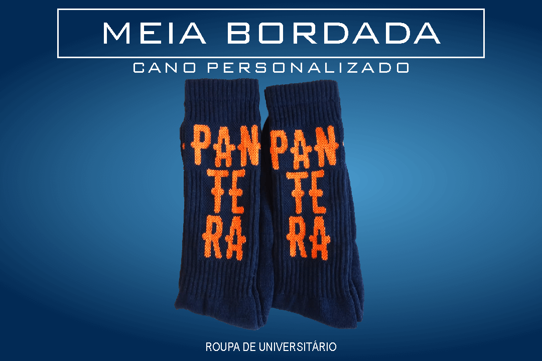 Meia Bordada Personalizada